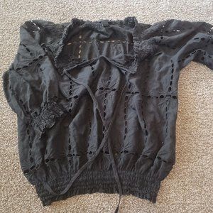 Long sleeve black cover shirt